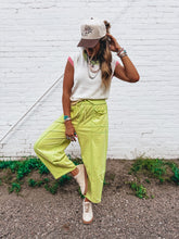 Load image into Gallery viewer, Bindi Barrel Pants (Lime)