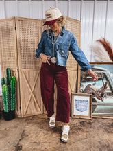 Load image into Gallery viewer, Cabernet Cowgirl Barrel Jean