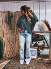 Load image into Gallery viewer, Tatum Top (Teal/White)