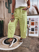 Load image into Gallery viewer, Bindi Barrel Pants (Lime)