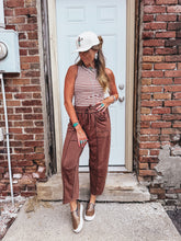 Load image into Gallery viewer, Bindi Barrel Pants (Brown)