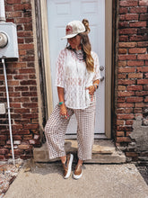 Load image into Gallery viewer, Bindi Barrel Pants (Plaid)