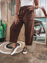 Load image into Gallery viewer, Bindi Barrel Pants (Brown)