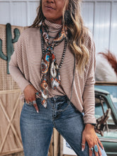 Load image into Gallery viewer, Tatum Top (Taupe/White)