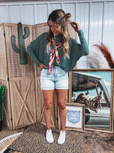 Load image into Gallery viewer, Tatum Top (Teal/White)