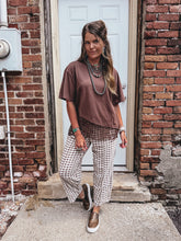 Load image into Gallery viewer, Bindi Barrel Pants (Plaid)