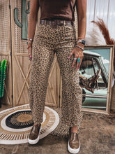 Load image into Gallery viewer, Chester Cheetah Barrel Jean
