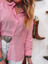 Load image into Gallery viewer, Kate Button Up (Pink)
