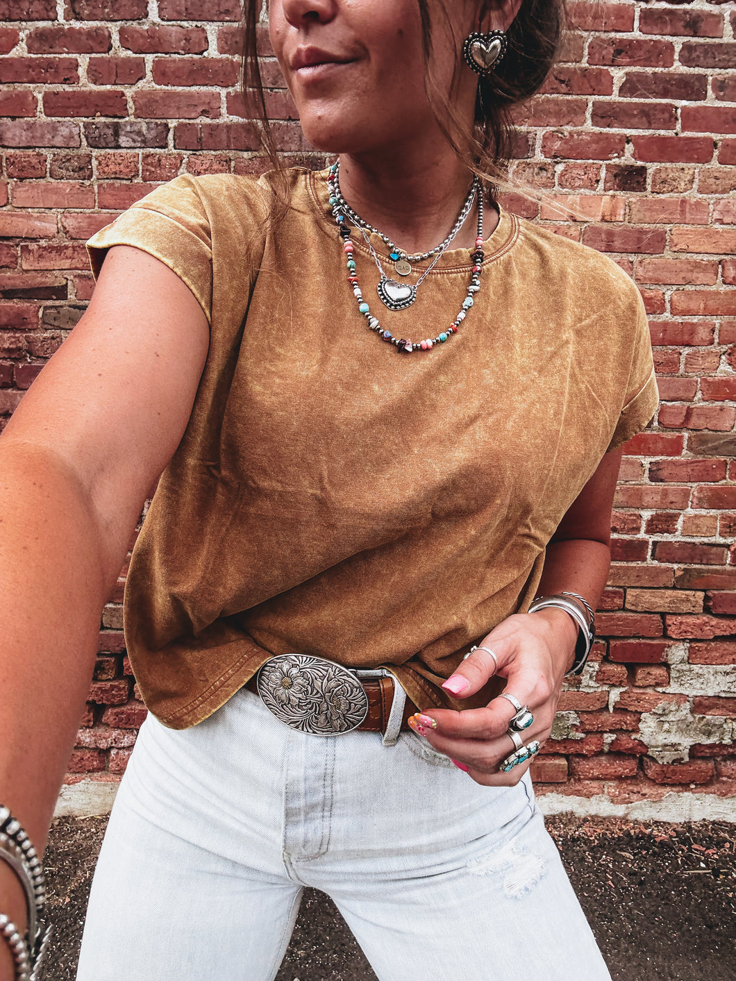 Trulee Tee (Vintage Camel)