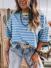 Load image into Gallery viewer, Breezy Top (Blue/Neon)
