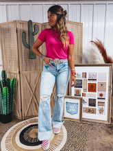 Load image into Gallery viewer, Brandie Tee (Pink)
