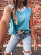 Load image into Gallery viewer, Stella Tank (Dusty Teal)
