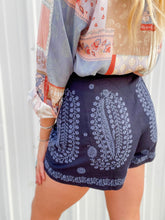 Load image into Gallery viewer, Baylin Embroidered Shorts (Navy)
