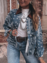 Load image into Gallery viewer, Blue Jean Bandit Jacket
