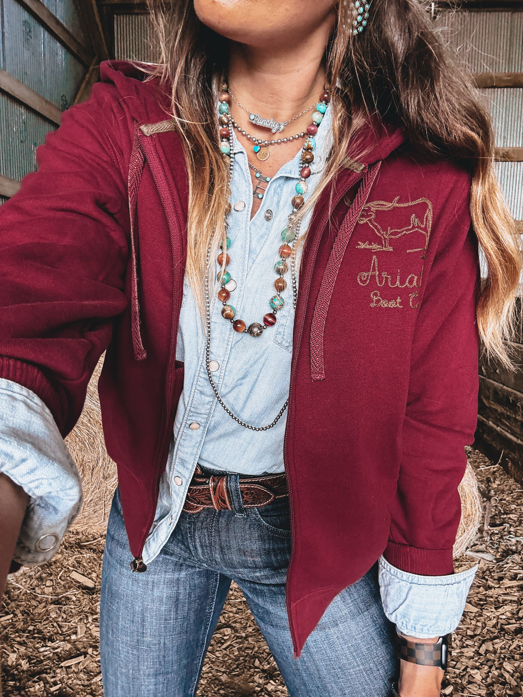 Ariat Stitched Full Zip Hoodie