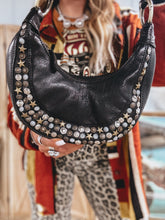 Load image into Gallery viewer, Crescent Cowgirl Purse (Black)
