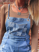 Load image into Gallery viewer, Denim Checks Overalls
