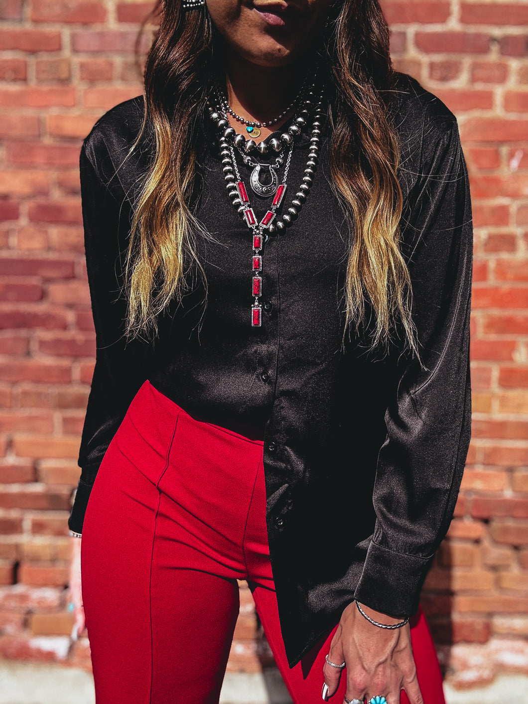 Winnie Button Up (Black)