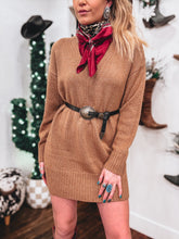 Load image into Gallery viewer, Midvale Sweater Dress (Camel)
