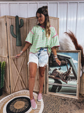 Load image into Gallery viewer, Breezy Top (Mint/Pink)
