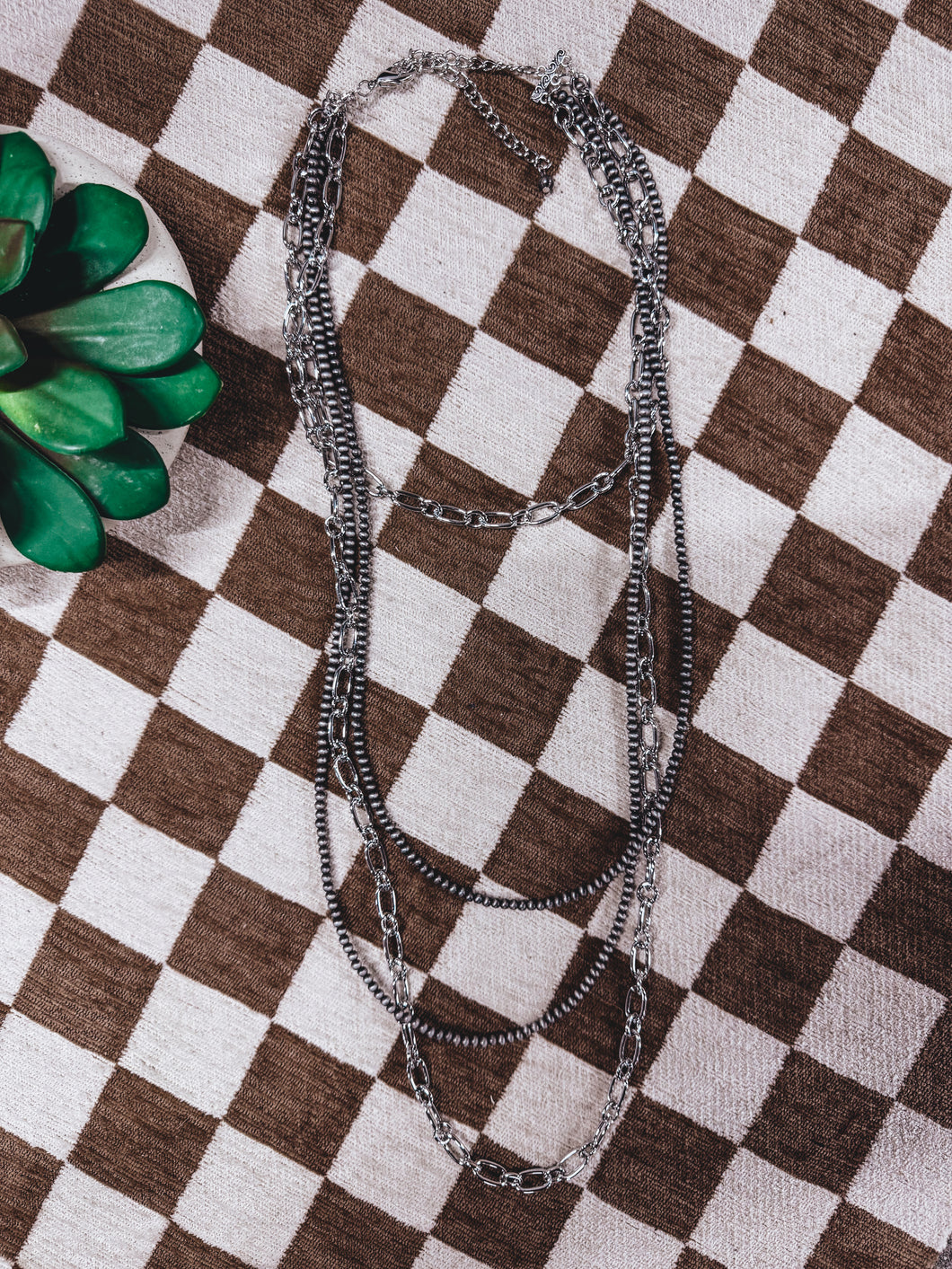 Long Layered Mix Necklace