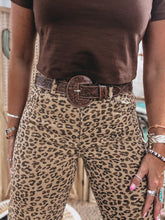 Load image into Gallery viewer, Chester Cheetah Barrel Jean
