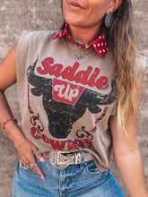 Load image into Gallery viewer, Saddle Up Muscle Tee

