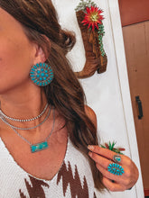 Load image into Gallery viewer, Cressida Earrings (Turquoise)
