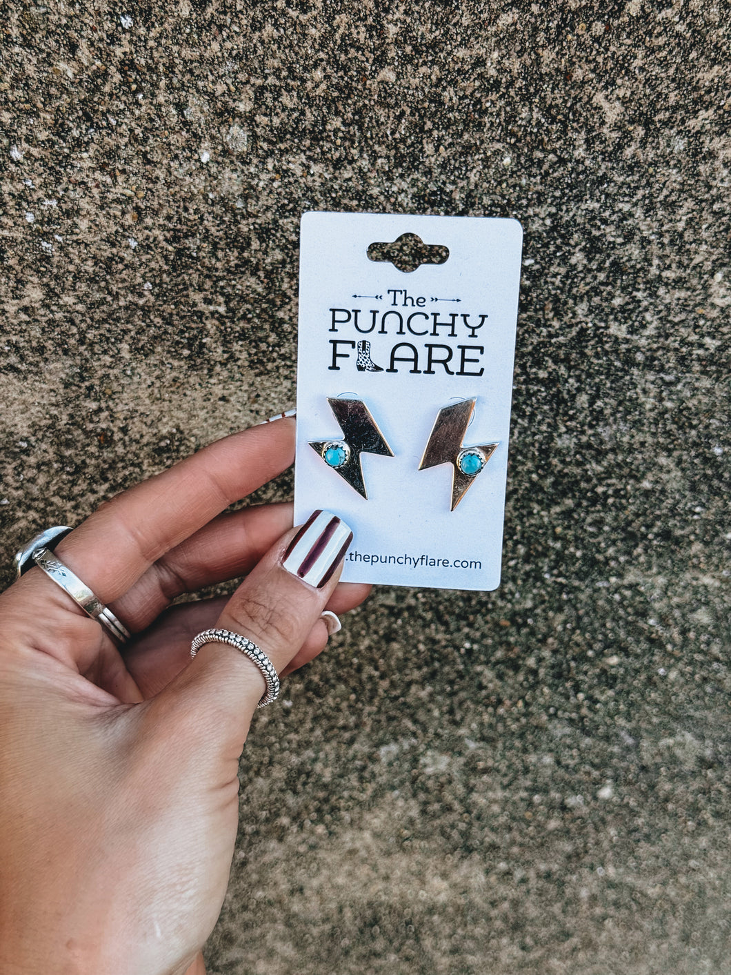 Lightning Bolt Studs