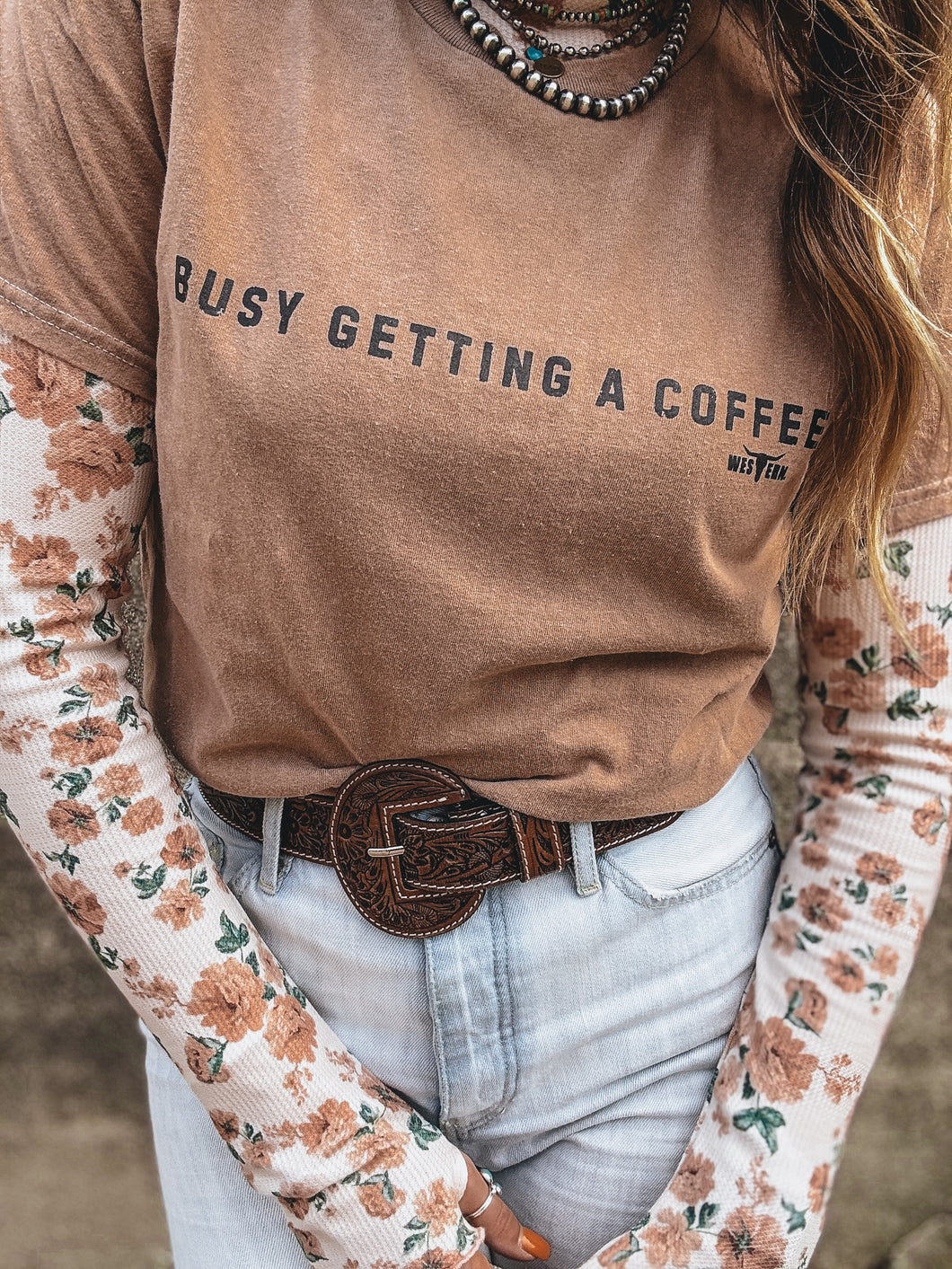 Busy Getting Coffee Tee