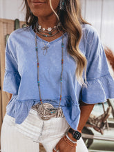 Load image into Gallery viewer, Nellie Top (Sky Blue)
