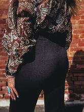 Load image into Gallery viewer, Classy Cowgirl Trouser (Black)
