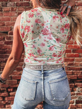 Load image into Gallery viewer, Zoie Tank (Lime Floral)
