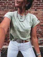 Load image into Gallery viewer, Trulee Tee (Vintage Olive)

