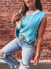 Load image into Gallery viewer, Stella Tank (Dusty Teal)
