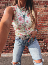 Load image into Gallery viewer, Zoie Tank (Lime Floral)
