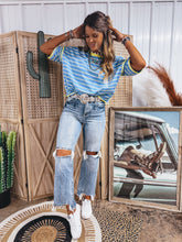 Load image into Gallery viewer, Breezy Top (Blue/Neon)
