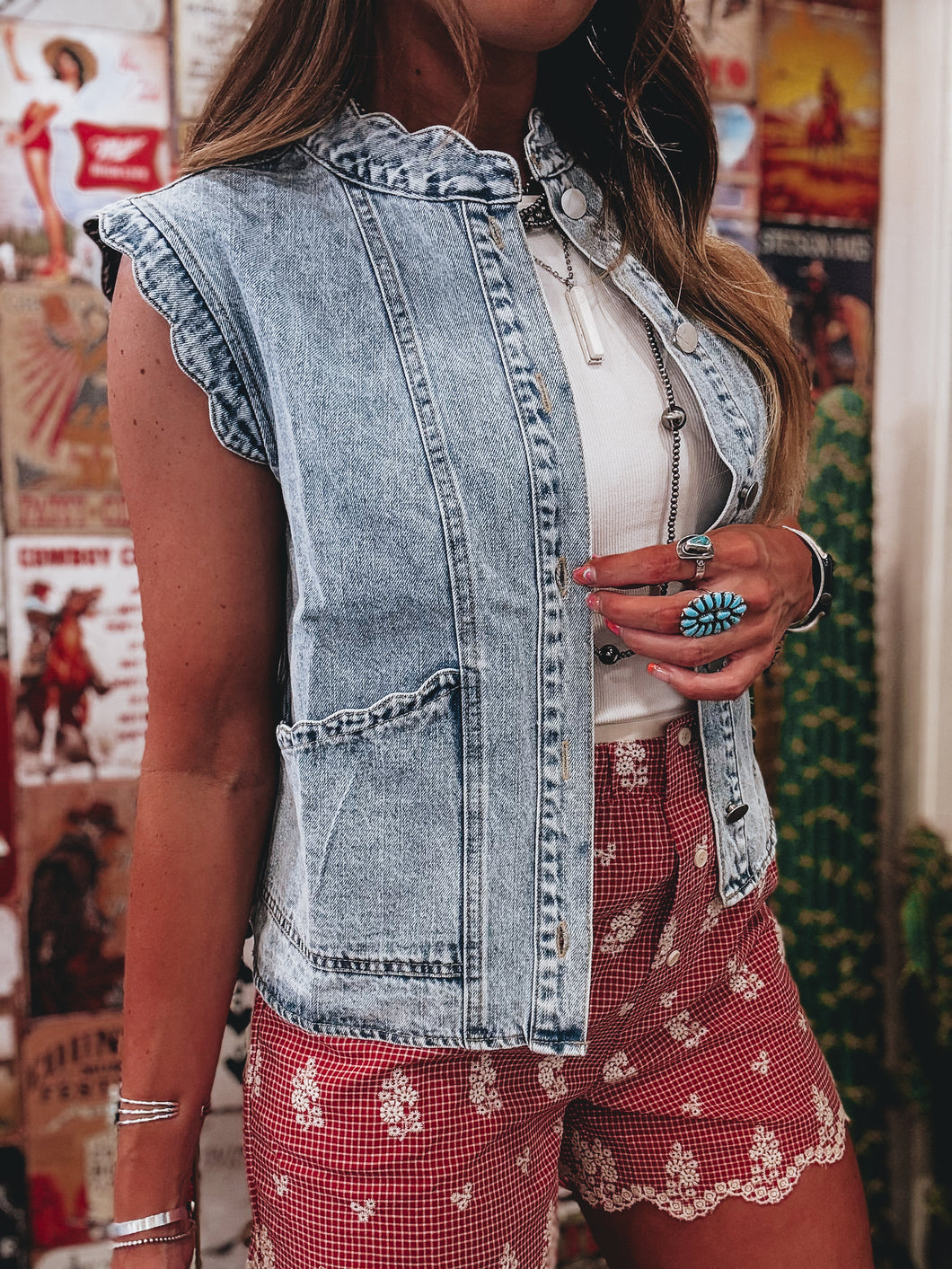 Biddy Denim Vest