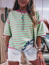 Load image into Gallery viewer, Breezy Top (Mint/Pink)
