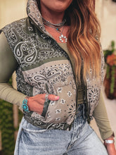 Load image into Gallery viewer, Patton Paisley Vest (Green)
