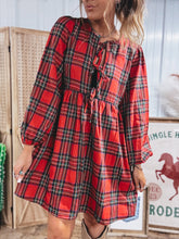 Load image into Gallery viewer, Fireside Flannel Dress
