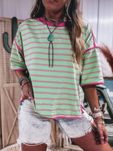 Load image into Gallery viewer, Breezy Top (Mint/Pink)
