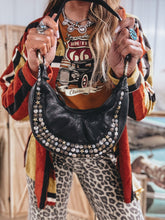 Load image into Gallery viewer, Crescent Cowgirl Purse (Black)
