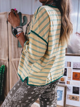 Load image into Gallery viewer, Breezy Top (Butter Yellow/Green)
