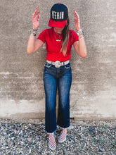 Load image into Gallery viewer, Kelly Cropped Tee (Red)

