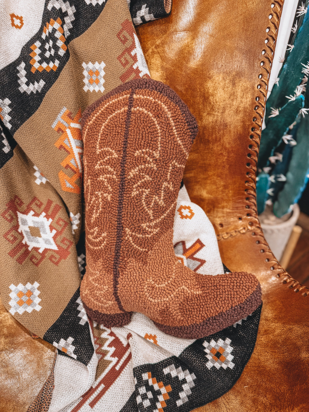 Cowboy Boot Pillow