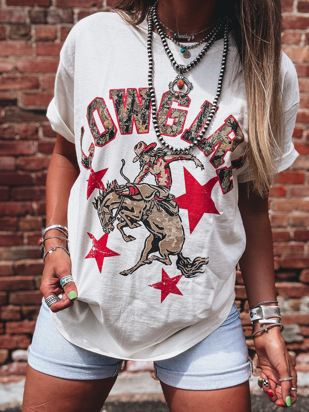 Camo Cowgirl Tee