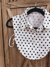 Load image into Gallery viewer, White/Black Polka Dot Collar
