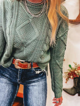 Load image into Gallery viewer, Kitty Sweater (Vintage Jade)
