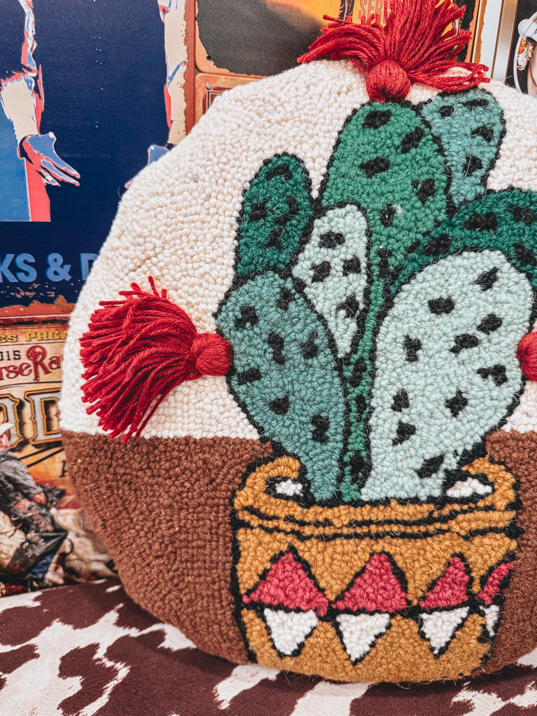 Cactus & Tassels Pillow